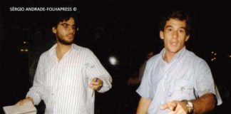 Ayrton Senna in Sao Paulo in 1993