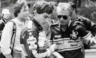 Ayrton Senna and Gérard Ducarouge
