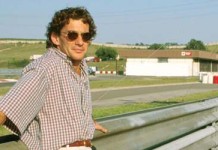 Ayrton Senna in Hungaroring in 1993