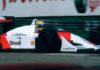 Ayrton Senna at Suzuka podium