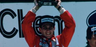 Ayrton Senna in Detroit in 1988