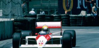 Ayrton Senna in Detroit in 1988