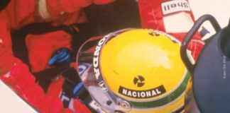 Ayrton Senna in his cocpit 1988