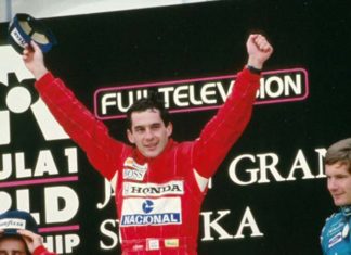 Ayrton Senna at Japanese Grand Prix