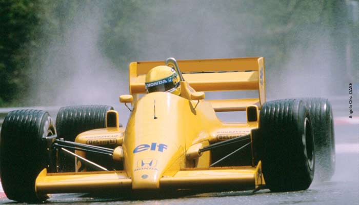 Ayrton Senna in Belgium 1987