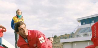 Ayrton Senna in Spain in 1989