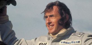 Jackie Stewart on podium