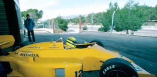 Ayrton Senna in France in 1987