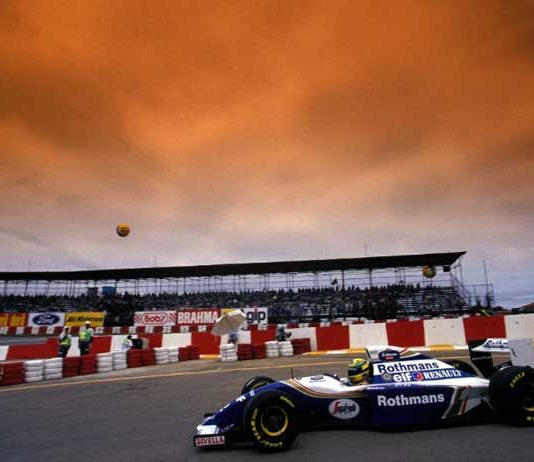 Ayrton Senna at Interlagos in 1994