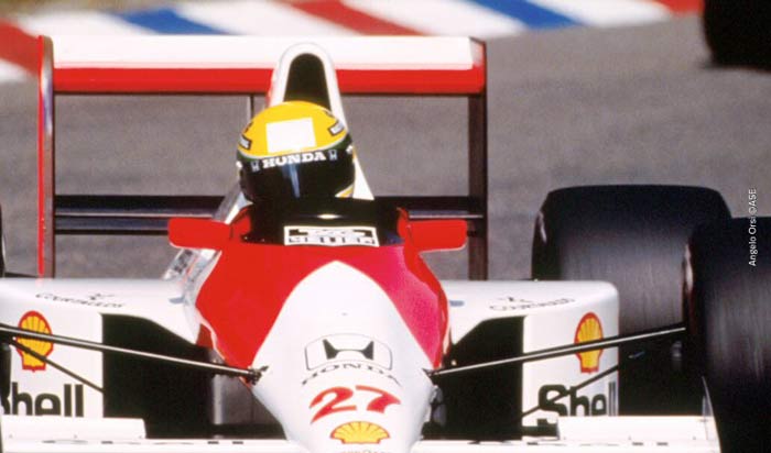 Ayrton Senna at Hockenheim 1990