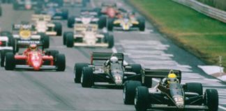 Ayrton Senna at Imola in 1985