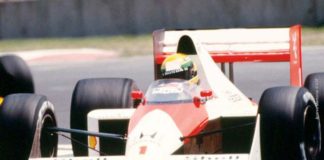 Senna in Mexico in 1989