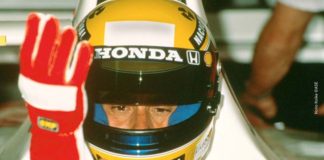 Ayrton Senna in Spain in 1992