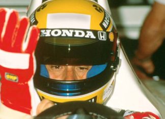 Ayrton Senna in Spain in 1992