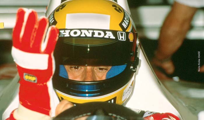 Ayrton Senna in Spain in 1992