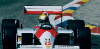 Ayrton Senna in France in 1988
