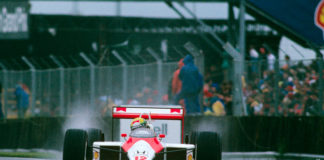 Ayrton Senna at Silverstone