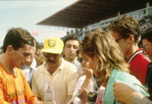 Ayrton Senna in Portugal in 1986