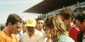 Ayrton Senna in Portugal in 1986