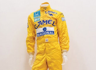 Senna suit on auction