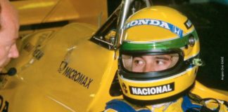 Ayrton Senna in Portugal in 1987