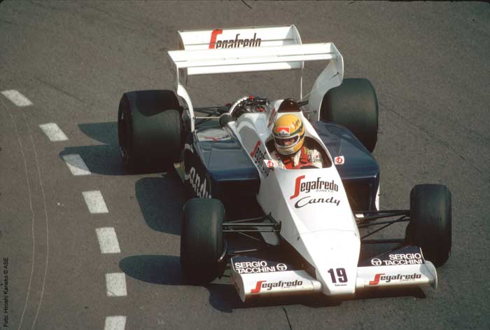Ayrton Senna in Monaco in 1984