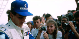 Ayrton Senna at Interlagos in 1994