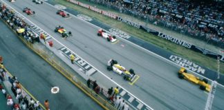 Ayrton Senna at Imola in 1987